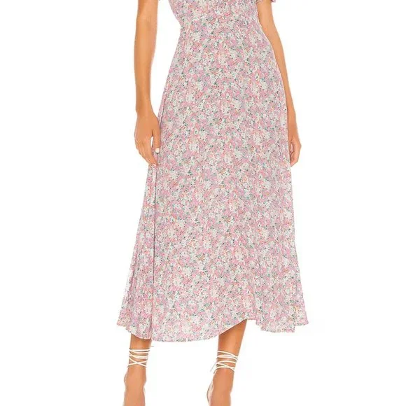knee length dresses for ladies Faithfull The Brand Women's Vineria Midi Dress – Saint Bernard main image 1